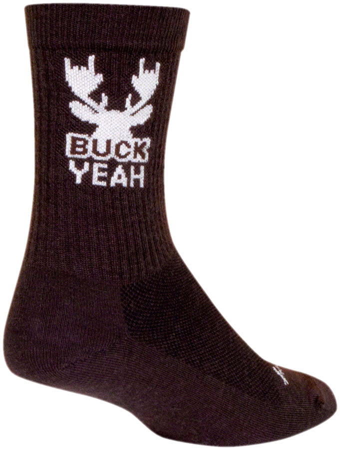 SockGuy Buck Yeah Wool Socks - 6&quot; Small/Medium
