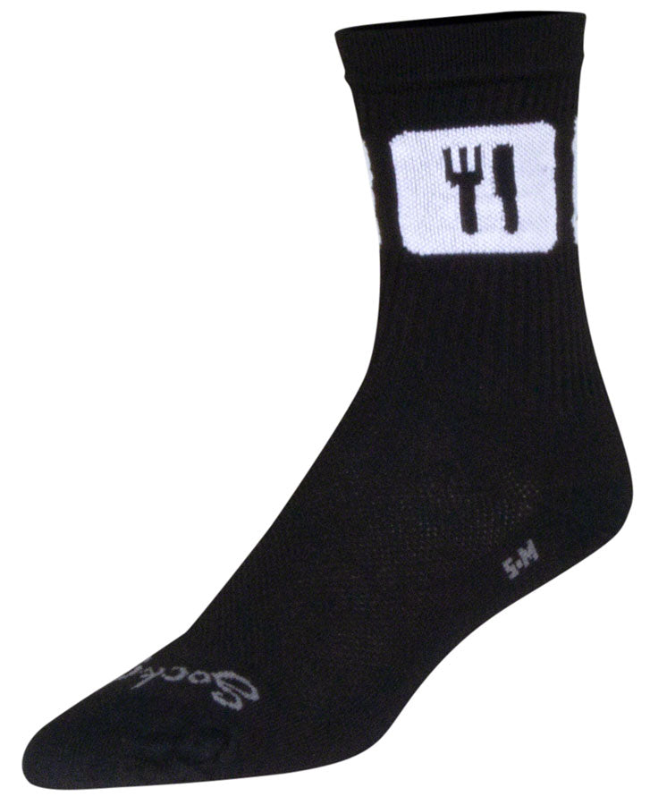 SockGuy Crew Repeats Socks - 6 inch Black Large/X-Large