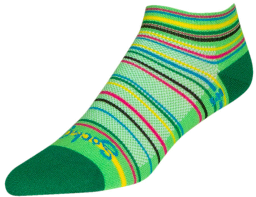 SockGuy Classic Sea Grass Socks - 1&quot; Green Small/Medium