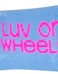 SockGuy Classic Wheel Luv Socks - 2" Blue Small/Medium