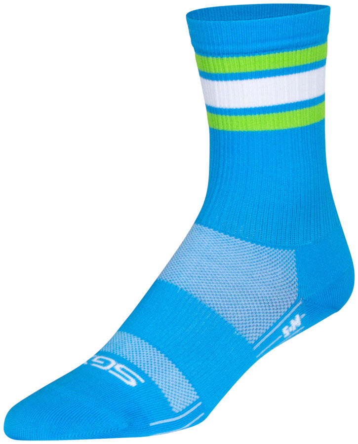 SockGuy SGX Throwback Socks - 6&quot; Blue Small/Medium