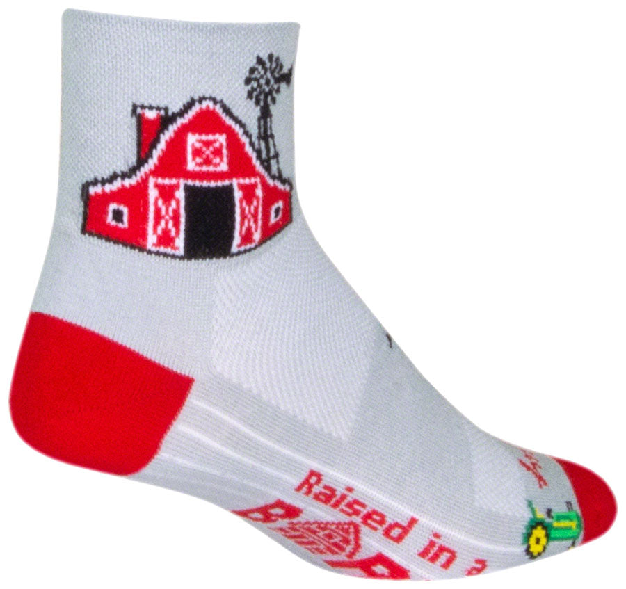 SockGuy Classic Barn Socks - 3 inch White Large/X-Large