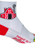 SockGuy Classic Barn Socks - 3" White Small/Medium
