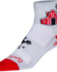 SockGuy Classic Barn Socks - 3 inch White Large/X-Large
