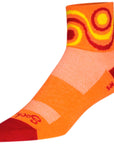 SockGuy Classic Flow Socks - 3" Orange Small/Medium
