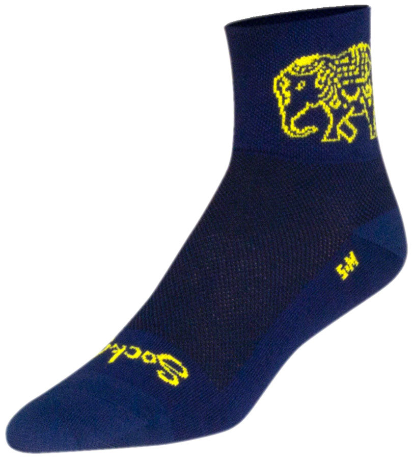 SockGuy Classic Henna Socks - 3&quot; Blue Large/X-Large