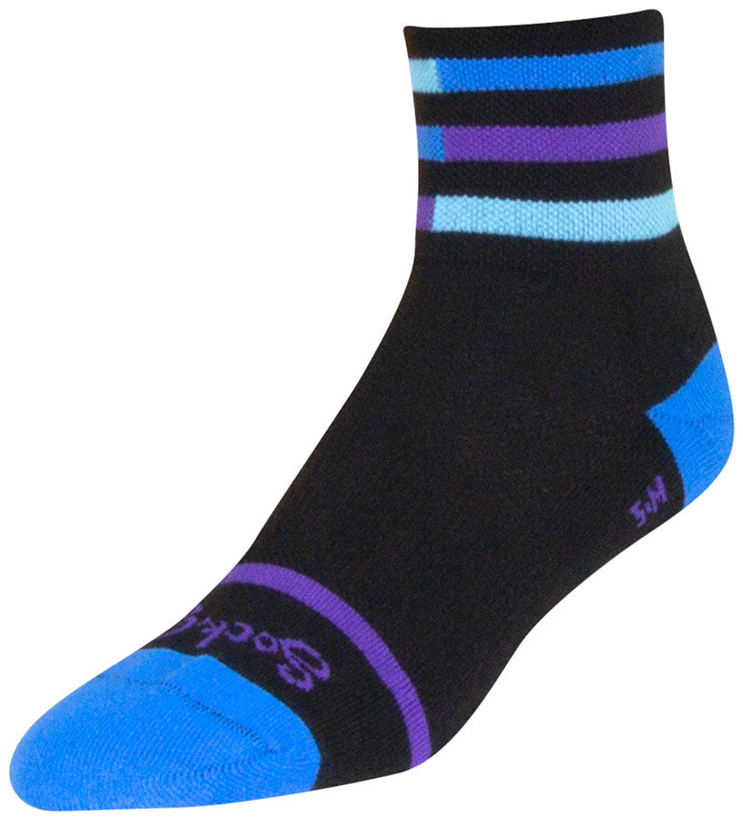 SockGuy Classic Royalty Socks - 3 inch Black Small/Medium