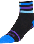 SockGuy Classic Royalty Socks - 3 inch Black Small/Medium