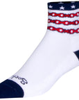 SockGuy Classic The Brave Socks - 3" White Small/Medium