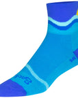 SockGuy Classic Waterworld Socks - 3" Blue Small/Medium