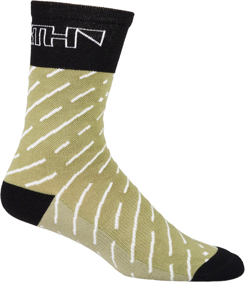 45NRTH Snow Band Midweight Wool Sock - Sage/Rosin Medium - The Bike Hub