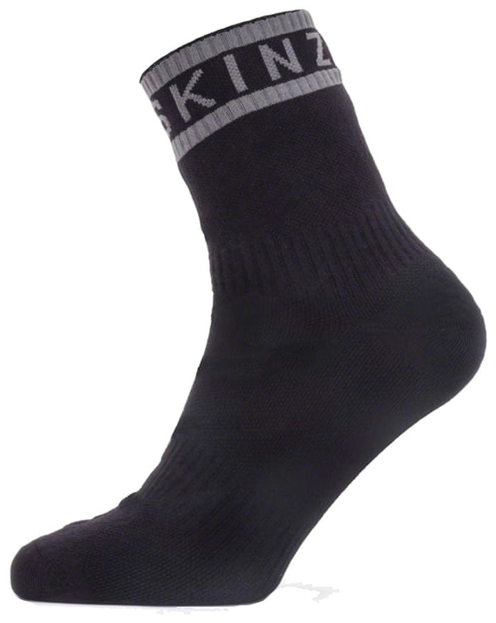 SealSkinz Mautby Waterproof Ankle Socks - Black/Gray X-Large