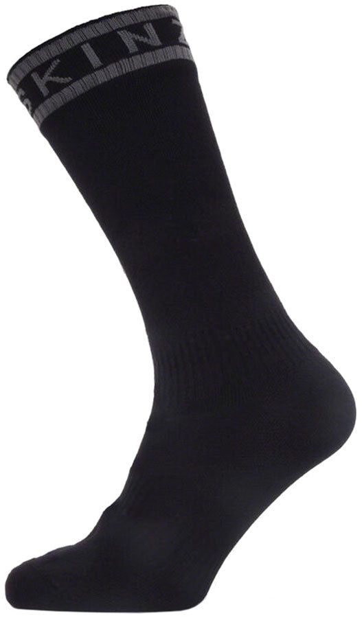 SealSkinz Scoulton Waterproof Mid Socks - Black/Gray Medium