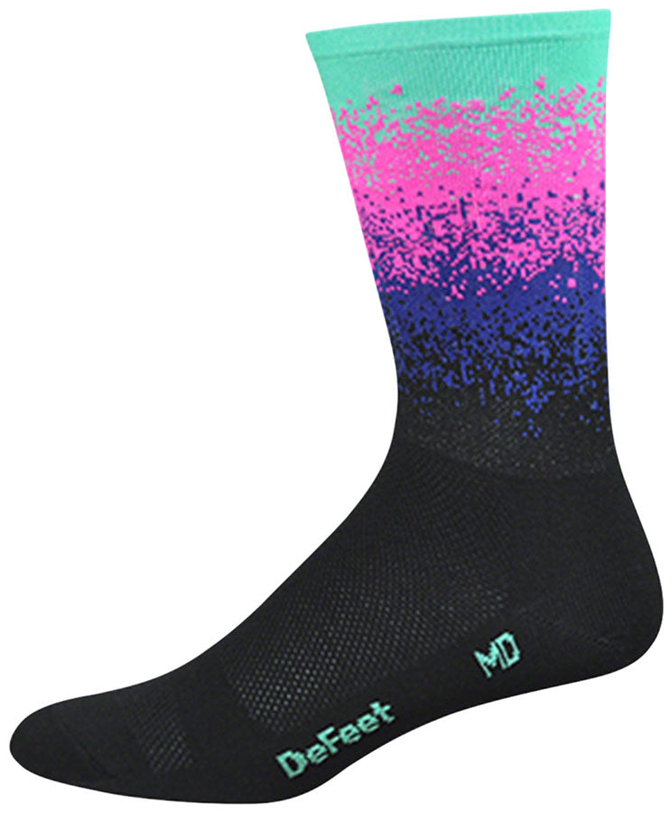 DeFeet Aireator 6&quot; Socks Black/Celeste XL