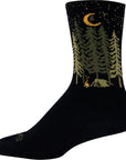 SockGuy Wool Camper Socks - 6" Black Small/Medium - The Bike Hub