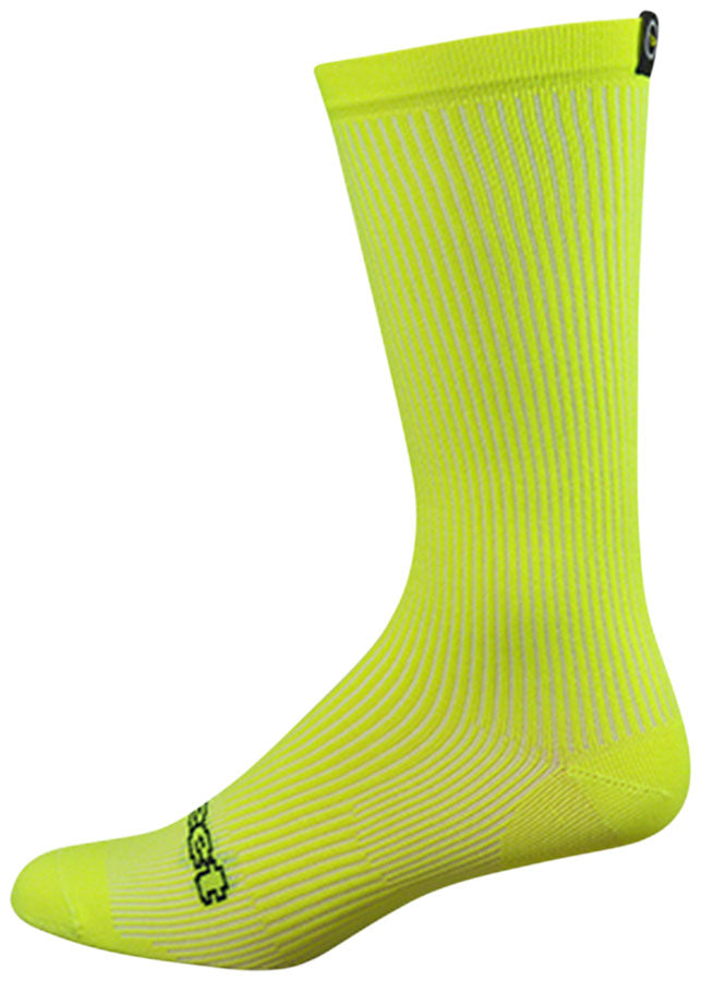 DeFeet Evo Evo Disruptor Socks - 8 inch Hi-Vis Yellow Small
