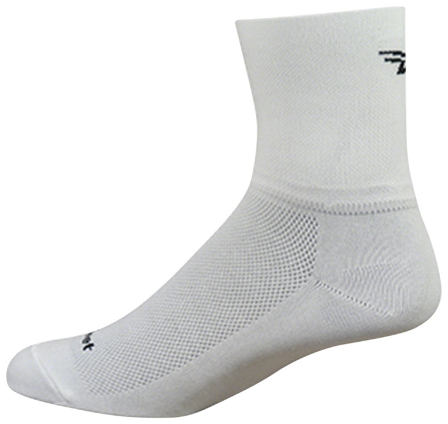 DeFeet Aireator 2-3&quot; Cuff Socks White M Pair