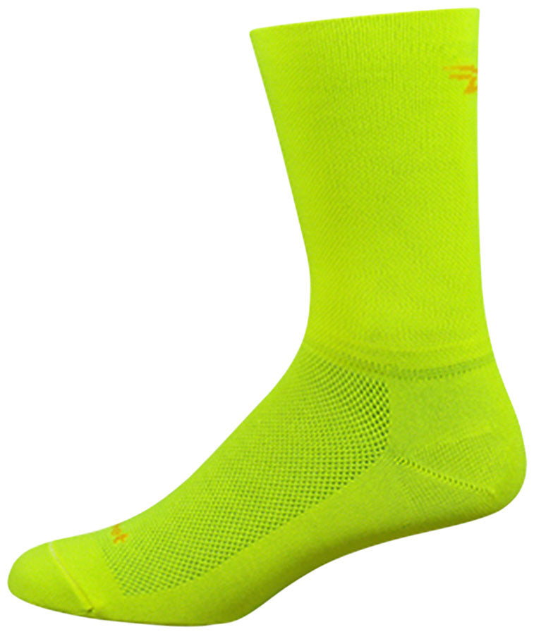 DeFeet Aireator 6&quot; D-Logo Socks 9.5-11.5 Yellow