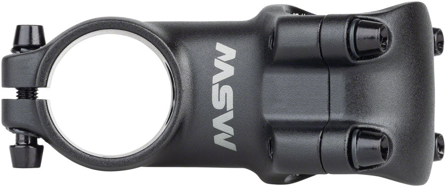 MSW 25 Stem - 60mm 31.8 Clamp +/-25 1-1/8&quot; Aluminum Black