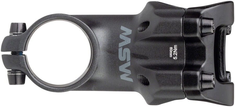 MSW 17 Stem - 60mm 31.8 Clamp +/-17 1 1/8&quot; Aluminum Black