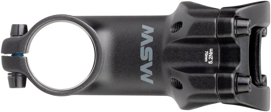 MSW 17 Stem - 70mm 31.8 Clamp +/-17 1 1/8&quot; Aluminum Black