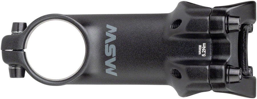 MSW 17 Stem - 80mm 31.8 Clamp +/-17 1 1/8&quot; Aluminum Black