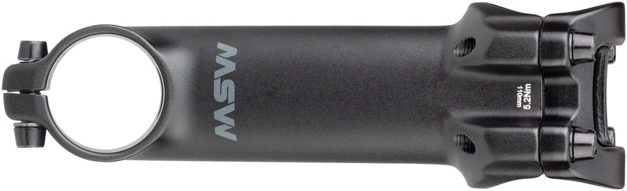 MSW 17 Stem - 110mm 31.8 Clamp +/-17 1 1/8&quot; Aluminum Black
