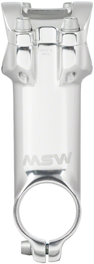 MSW 17 Stem - 90mm 31.8 Clamp +/-17 1 1/8&quot; Aluminum Silver