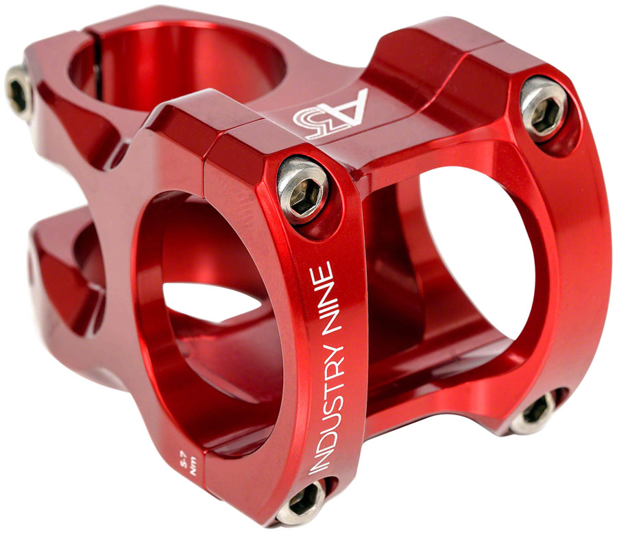 Industry Nine A35 Stem - 32mm 35mm Clamp +/-5 1 1/8&quot; Aluminum Red