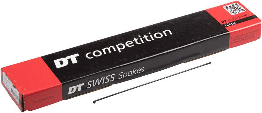 DT Swiss Competition Spoke: 2.0/1.8/2.0mm 261mm J-bend Black Box of 100