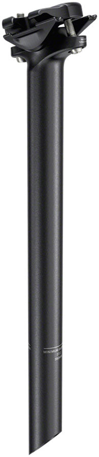 Zipp Service Course Seatpost - 27.2mm Diameter 350mm Length Zero Offset Bead Blast BLK B2