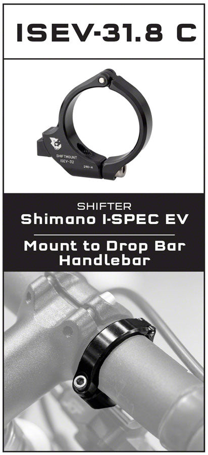 Wolf Tooth ShiftMount Drop Bar Clamp - I-Spec EV 31.8mm