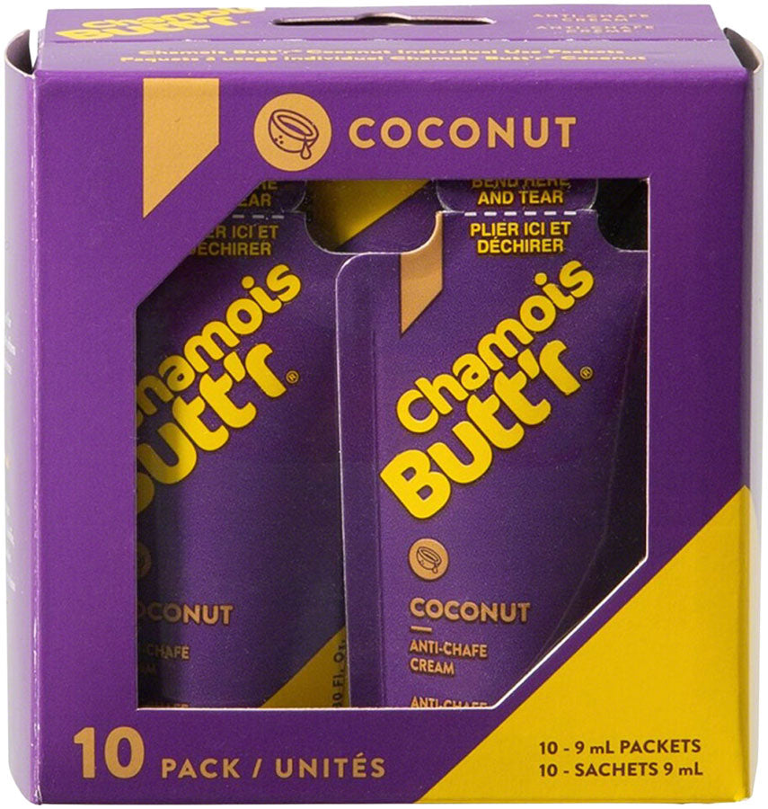 Chamois Buttr Coconut .3oz POP Box 10 - The Bike Hub