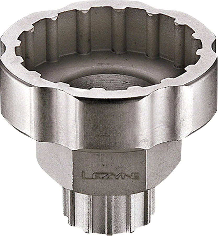 Lezyne External Bottom Bracket Cassette Lockring 2 tools in 1 Combo Tool Silver