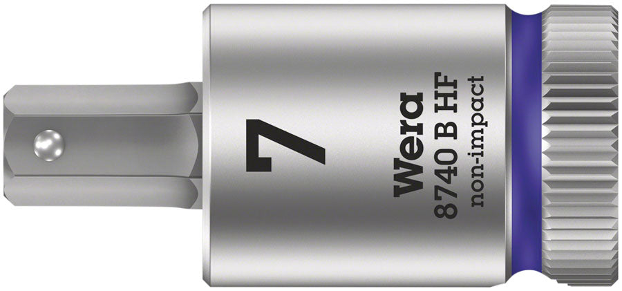 Wera 8740B HF Zyklop 3/8 Drive Hex 7.0 x 38.5mm with HF