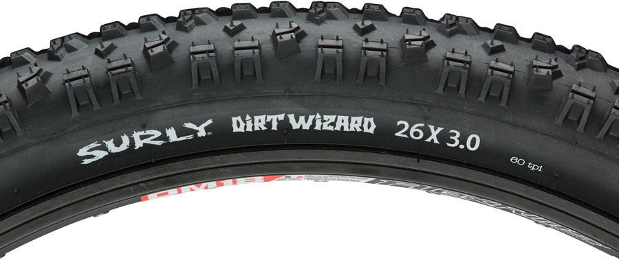 Surly Dirt Wizard Tire - 26 x 3.0 Tubeless Folding Black 60tpi