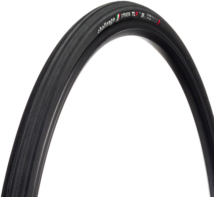 Challenge Strada Race Tire - 700 x 25 Tubeless Folding Black
