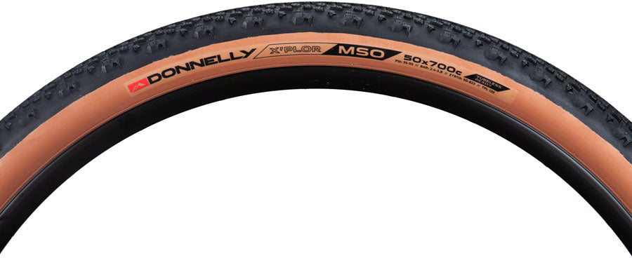 Donnelly Sports XPlor MSO Tire - 700 x 50 Tubeless Folding Black/Tan