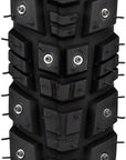 45NRTH Gravdal Tire - 700 x 45 Tubeless Folding BLK 60 TPI 240 Concave Carbide Aluminum Studs