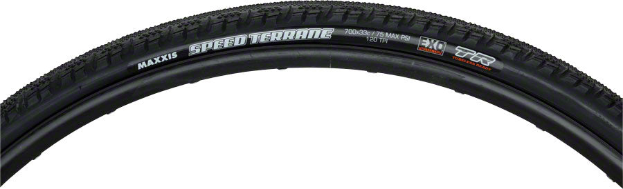 Maxxis Speed Terrane Tire - 700 x 33 Tubeless Folding Black Dual EXO