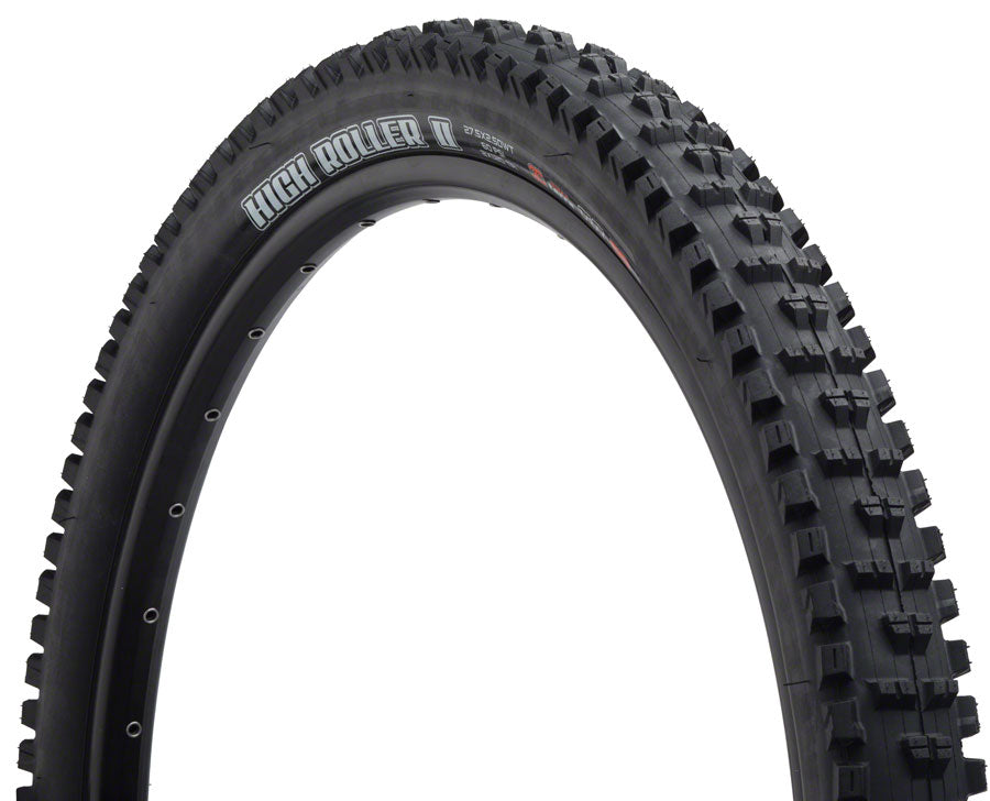 Maxxis High Roller II Tire - 27.5 x 2.6 Tubeless Folding BLK Dual EXO Wide Trail