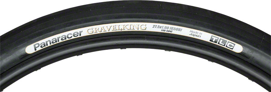 Panaracer GravelKing Slick Tire - 650b x 48 Tubeless Folding Black