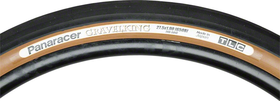 Panaracer GravelKing Tire - 650b x 48 Tubeless Folding Black/Brown