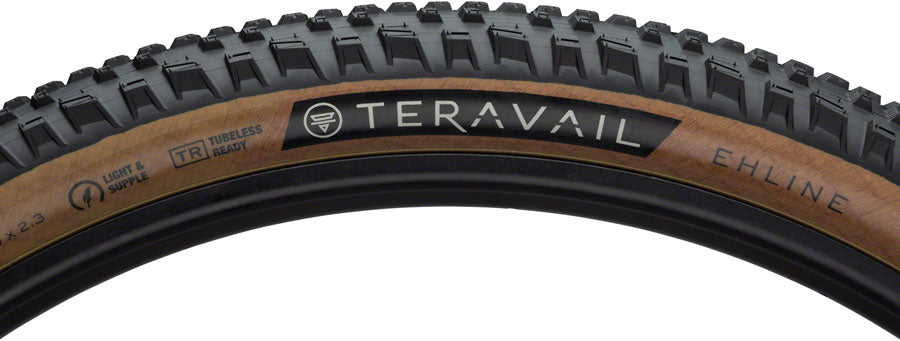 Teravail Ehline Tire - 27.5 x 2.3 Tubeless Folding Tan Durable Fast Compound
