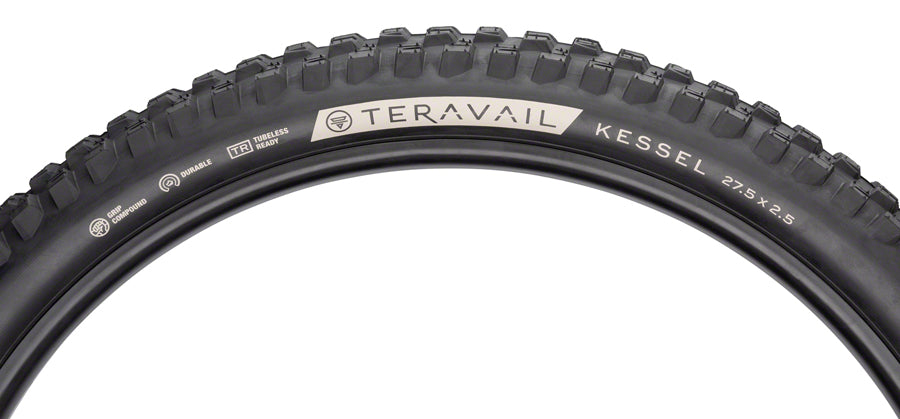 Teravail Kessel Tire - 27.5 x 2.5 Tubeless Folding Black Ultra Durable