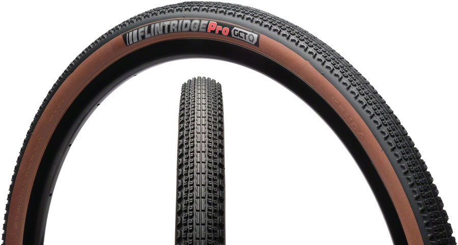 Kenda Flintridge Pro Tire - 700 x 35 Tubeless Folding Coffee Sidewall 120tpi GCT