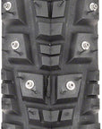 45NRTH Gravdal Tire - 700 x 38 Tubeless Folding BLK 60 TPI 252 Concave Carbide Studs