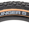 45NRTH Dillinger 5 Tire - 27.5 x 4.5 Tubeless Folding Tan 60 TPI 252 Concave Carbide Aluminum Studs