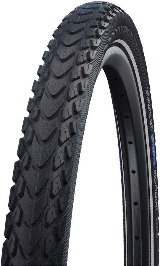 Schwalbe Marathon Mondial Hybrid Tire 700x35C Folding Clincher TravelStar DoubleDefense 67TPI Black - The Bike Hub