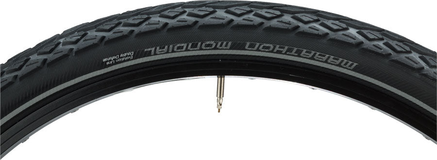 Schwalbe Marathon Mondial Tire - 700 x 40 Clincher Folding BLK/Reflective Evolution Line
